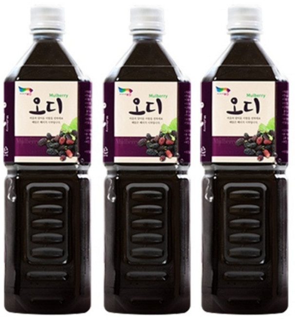 해담은베리 2024년 햇오디 착즙원액, 1L, 3개