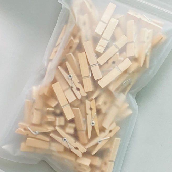나무집게 35mm 약100개입, 1봉