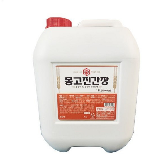[청년푸드] 몽고 부천 진간장 13L, 1개