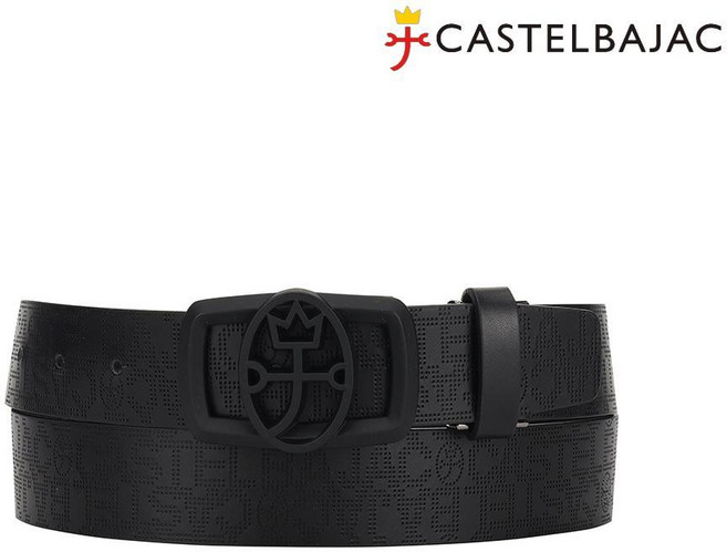 까스텔바작 남성 로고 패턴 벨트 BGEMGT201 NC유성점, 1개, 블랙