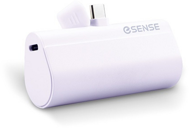 GSENSE 5000mAh 迷你行動電源 Type-C 95g 自帶支架, 夢幻紫, TypeC接口/37-ATC500