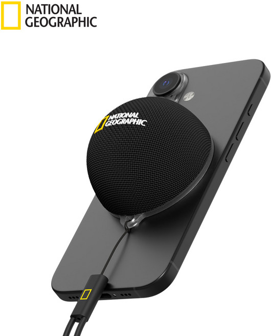 내셔널지오그래픽 맥세이프 블루투스 스피커 휴대용 멕세이프 미니 소형 캠핑, 다크그레이
