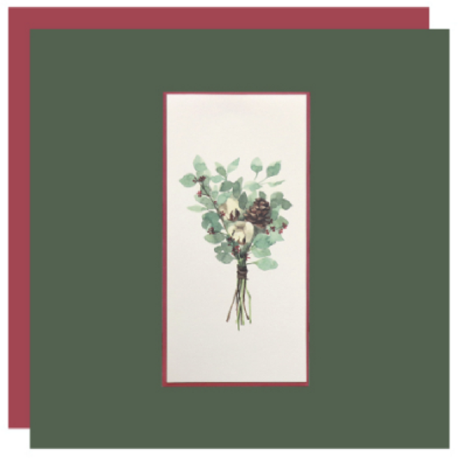 2025 크리스마스 카드, 1개, 37.크리스마스부케