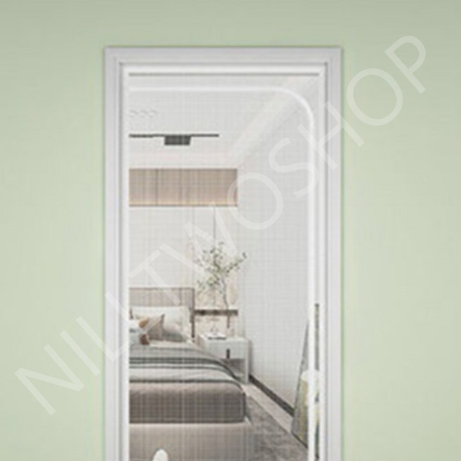 붙이는 방묘망 방문접착식 자크형 메쉬 고양이 격리문, D형 화이트, 1개