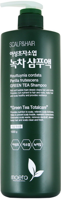 모에타 어성초 자소엽 녹차샴푸1000ml, 1kg, 1개