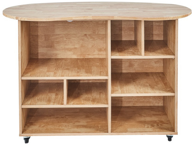 아리스타 이동식 원목 홈바 아일랜드 식탁