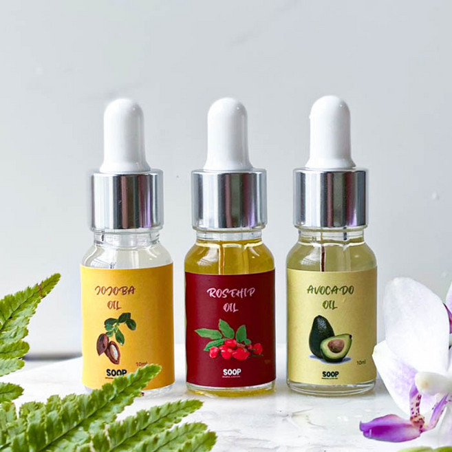 1+1+1 보습에 좋은 호호바오일 로즈힙오일 아보카도오일 세트, 10ml, 호호바오일 + 로즈힙오일 + 아보카도오일