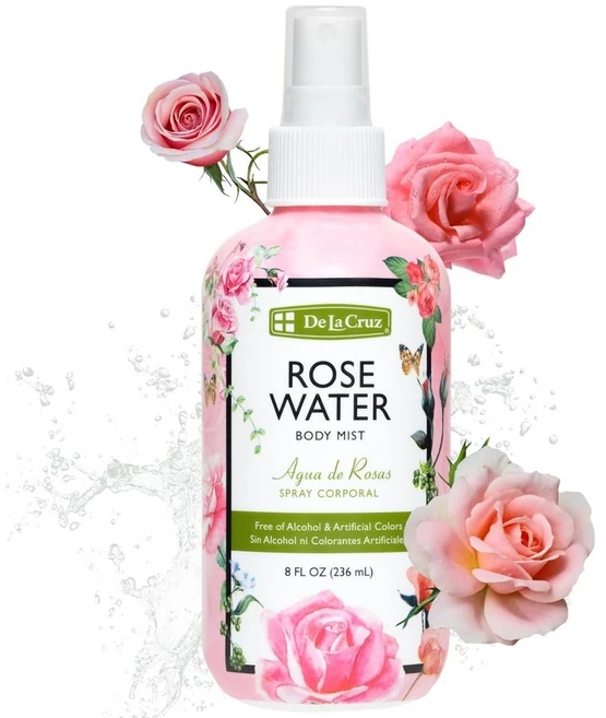 De La Cruz 데라크루즈 퓨어 로즈워터 바디 미스트 236ml - 쿠팡