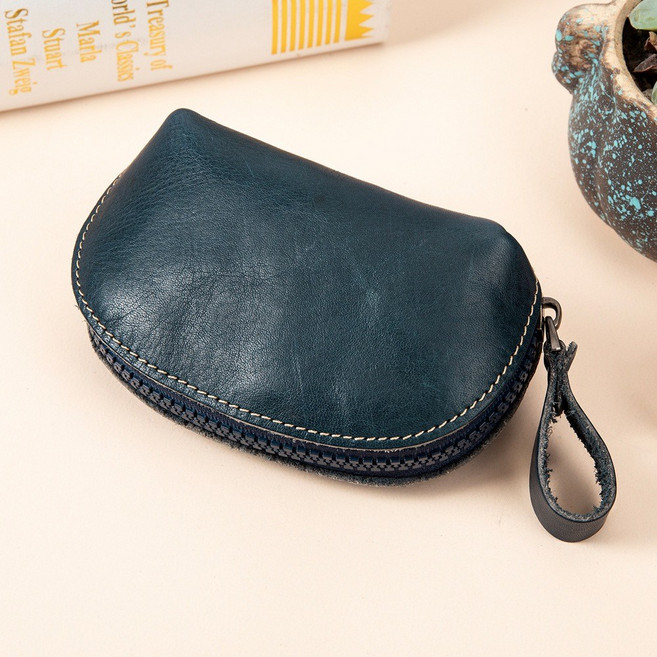 BaisuiTots 리얼 소가죽미니 파우치 지갑 명품 수납 지갑 남녀 공용