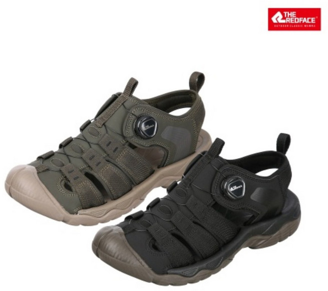 레드페이스 남성 로그오토맨샌들 RESMSDM24101