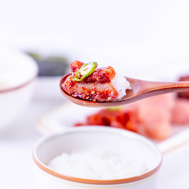 [바다한줌] 낙지젓갈 250g 500g 탱글한 식감 밥도둑 반찬 저염 국내제조, 1개