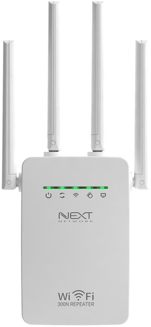 넥스트유 11N 300M WiFi 무선거리연장기 외장안테나, 무선확장기-{NEXT-334N-AP}, 1개