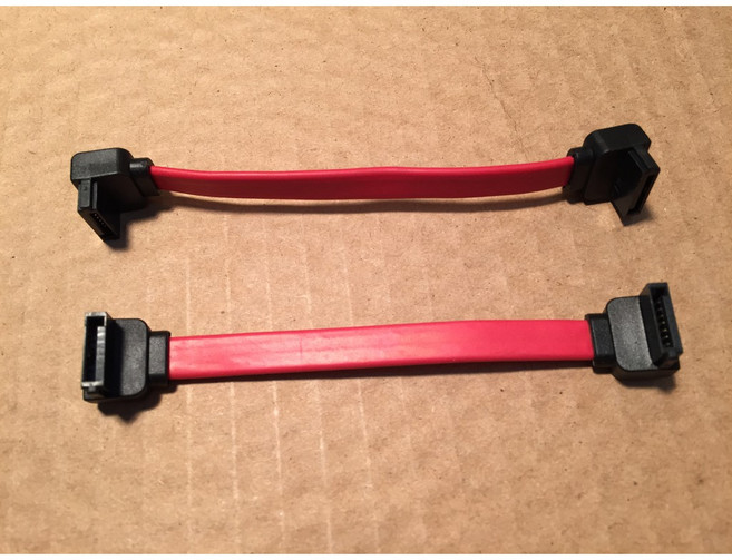 【IF】SATA 7pin硬碟訊號線 36cm 雙頭90度, 1個