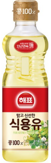 해표 식용유, 3개, 900ml