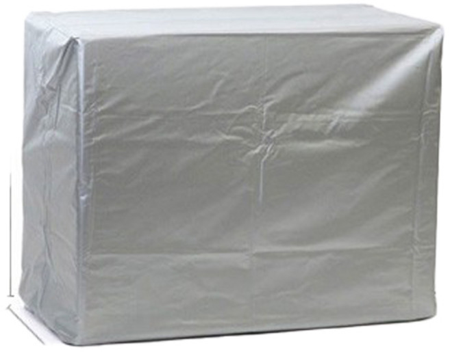 완벽 방수 실외기커버 타포린 PVC 원단 열차단 바람막이, 그레이