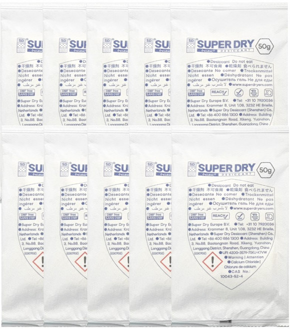 슈퍼드라이 장마대비 제습제 대용량 습기제거제 50g 10P, 10개