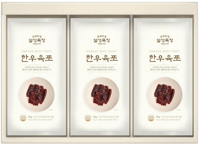 설성목장 명품 육포 선물세트 12p, 600g, 1세트