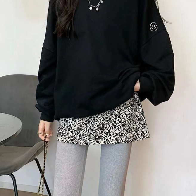 碎花打底裙 假兩件式 假下擺 裙襬 內搭 疊穿神器, 1個, 【打底裙】白碎花,M 建議70-120斤