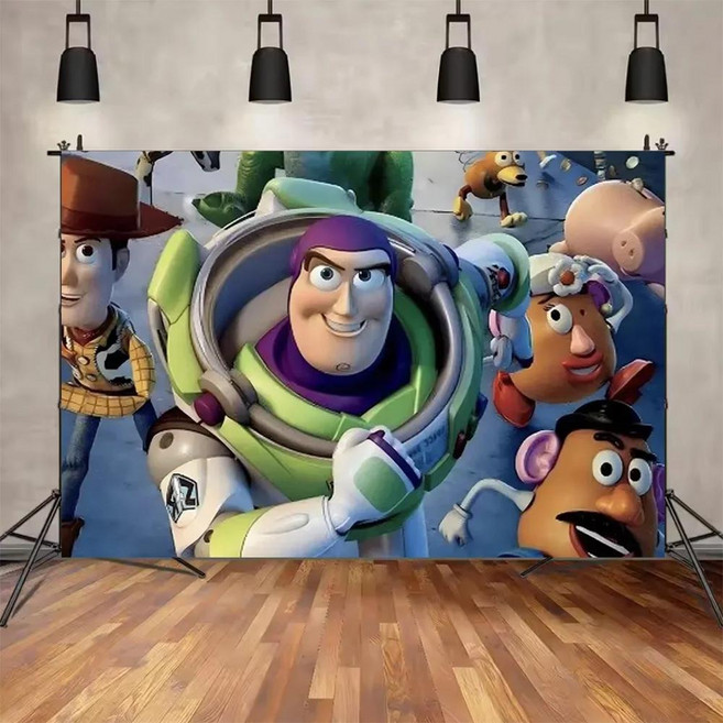 토이 버즈 라이트이어 우디 생일 파티 벽장식 배경 선물 샤워 배너 포스터 사진 스튜디오, 1개, 24. SS153-23 / C. 240x180cm