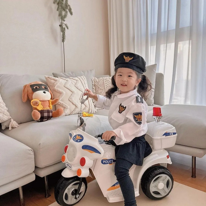 어린이 경찰오토바이 유아전동차, 단품, 단품