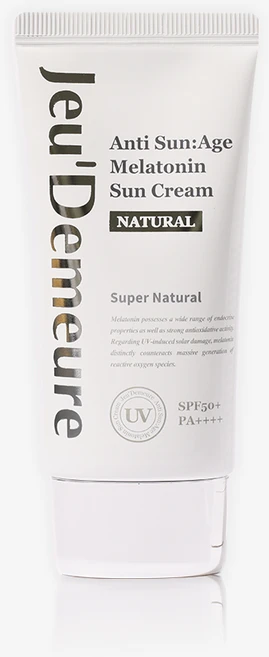 [쥬디메르] 안티 선 에이지 멜라토닌 내추럴 선크림 50ml, 단품, 단품 - 쿠팡