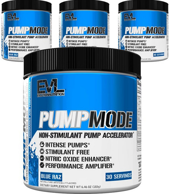 EVLUTIONNUTRITION 펌프모드, 4개, 168g