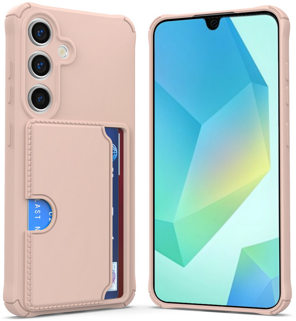 커위안 이지 슬라이드 카드 2장 수납 젤리 휴대폰 케이스