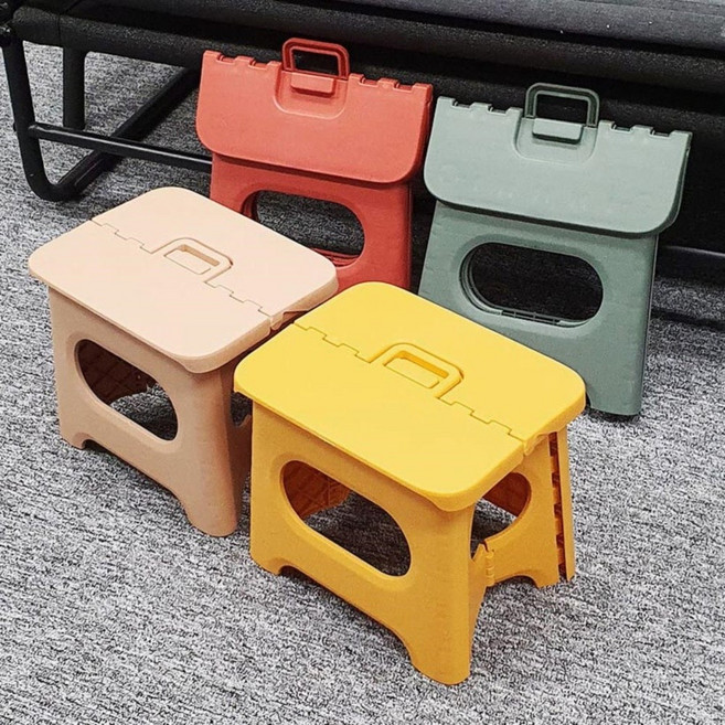 플라스틱 접이식 의자 스툴 어린이집 간이 컬러 대형 스텝스툴 접이식관람석 유퀴즈 마켓비의자 스터디카페