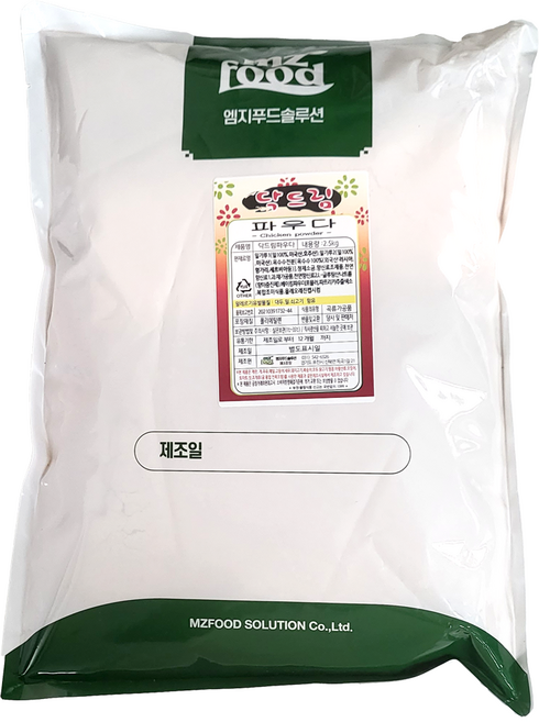 [936] 맛죤 닥드림 치킨 파우더 2.5kg x 4개