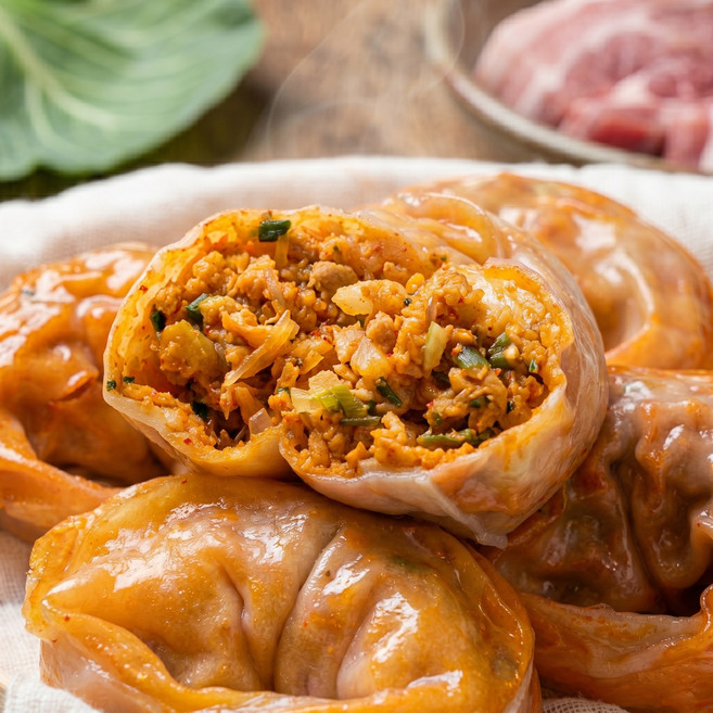 토박이마을 김치 왕만두, 1.4kg, 2개