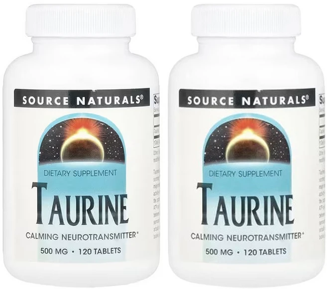 소스 내추럴 타우린 500mg, 120개, 2개, 120정 - 쿠팡