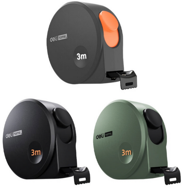 델리 공구 홈시리즈 줄자 3M HT8316, 그린, 1개