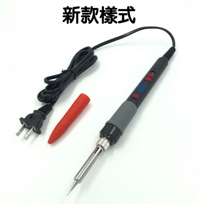 可調溫電熱式 60W 110V 快速預熱 180-500度, 1個, 單數顯電烙鐵