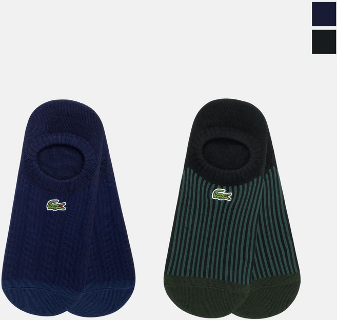 [라코스테 공식] 남성 스트라이프 페이크 삭스 RA783E-55N 2종 택1