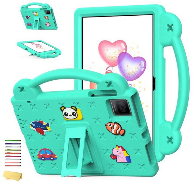 UUcovers T-Mobile REVVL 탭 10.4인치2023 및 블랙뷰 오스칼 패드 15 2023 10.4인치/탭 11 WiFi 2023/탭 se 2021/TCL 10 G, 01# Mint Green Bear