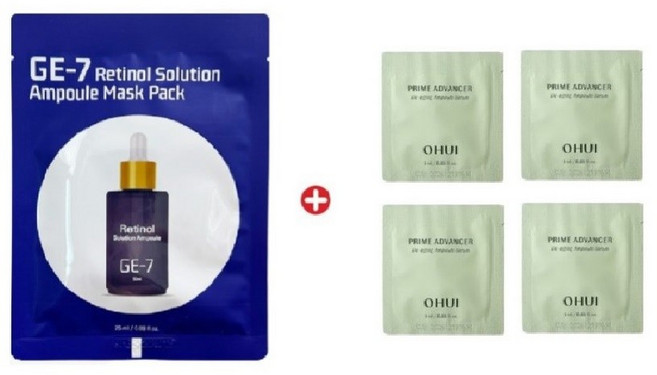 레티놀 마스크/프라임 어드밴서 디에이징 앰플세럼60매, 1g, 60개