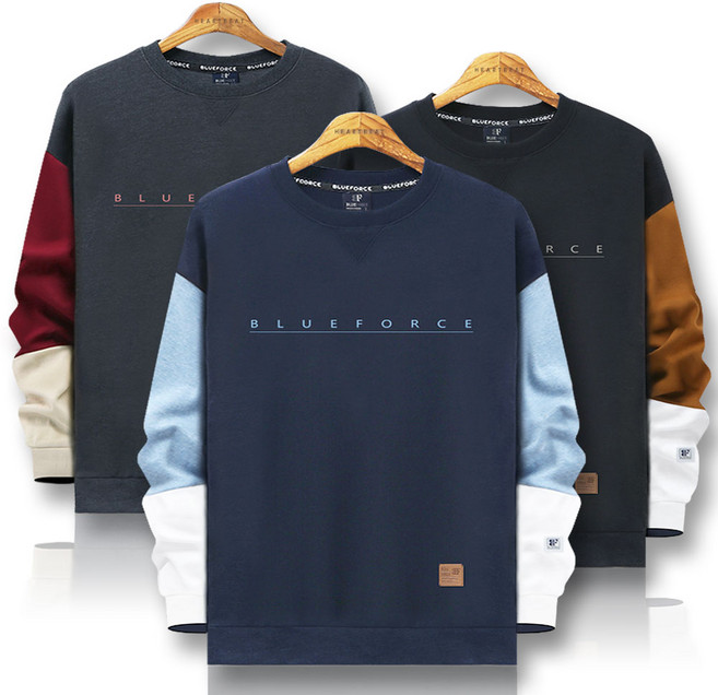 하트비트 본리케 맨투맨 오버핏 긴팔티 [국내생산]