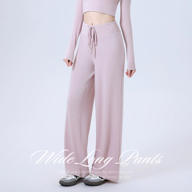 [순이야] C.여성 스웨트 와이드 롱 팬츠 요가 필라테스 헬스복
