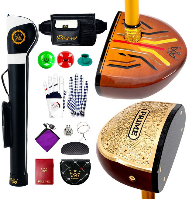 프라임 국산4스타 파크골프채 프리미엄, 여성용-브라운헤드/블랙체크, 여성/21호