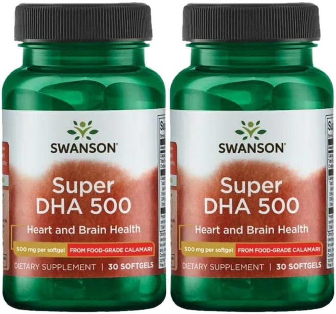 스완슨 슈퍼 DHA 500, 1개, 30정