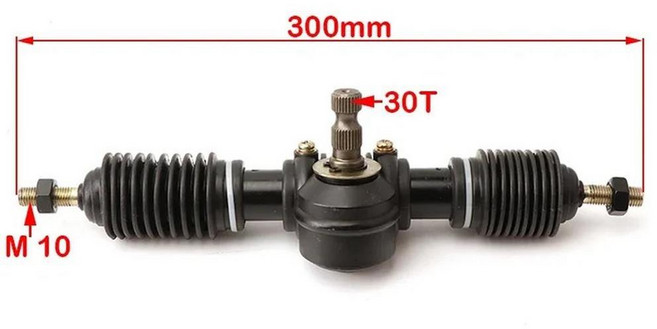 파워 스티어링 기어 샤프트 랙 피니언 어셈블리 버기 쿼드 카트 수정, 1개