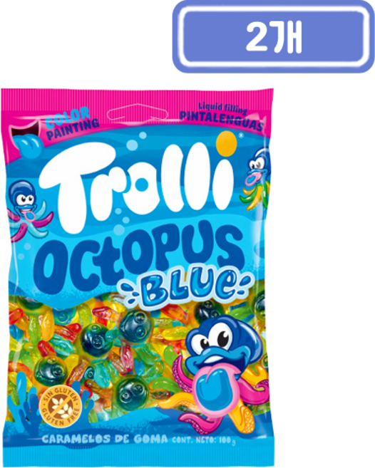 트롤리 옥토퍼스 블루 젤리, 2개, 100g