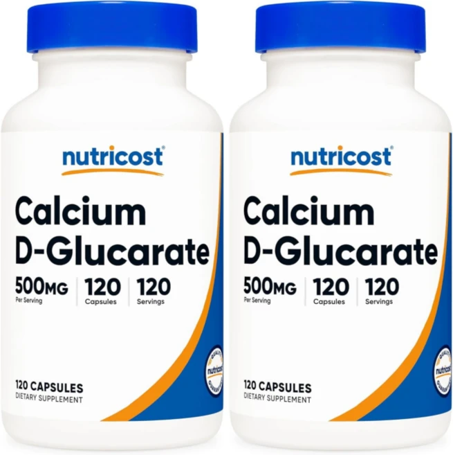 뉴트리코스트 칼슘 D-Glucarate 500mg 120 캡슐, 2개, 120정 - 쿠팡