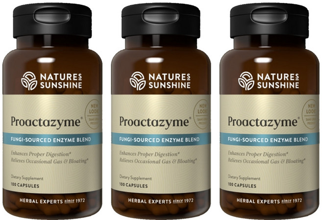 네이쳐선샤인 (Nature's Sunshine) 네이쳐 선샤인 프로액터자임 100 캡슐 X 3개, 1세트, 100정