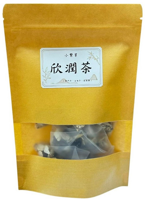 小繁草 欣潤茶 麥冬五味子甘潤清香茶 三角立體茶包 無咖啡因 6g 10入, 1個, 10個裝