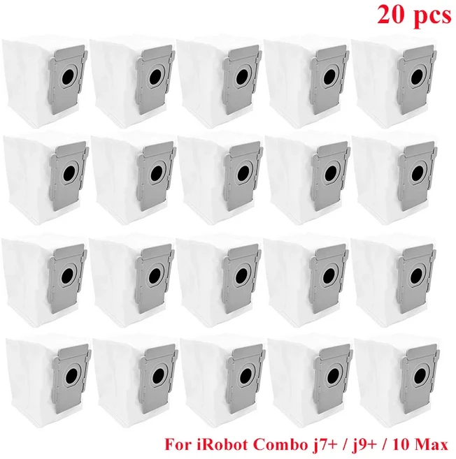 IRobot j7+ / 10 Max 진공 교체 부품 메인 사이드 브러시 Hepa 필터 천 먼지 봉투 액세서리, 21 set 18