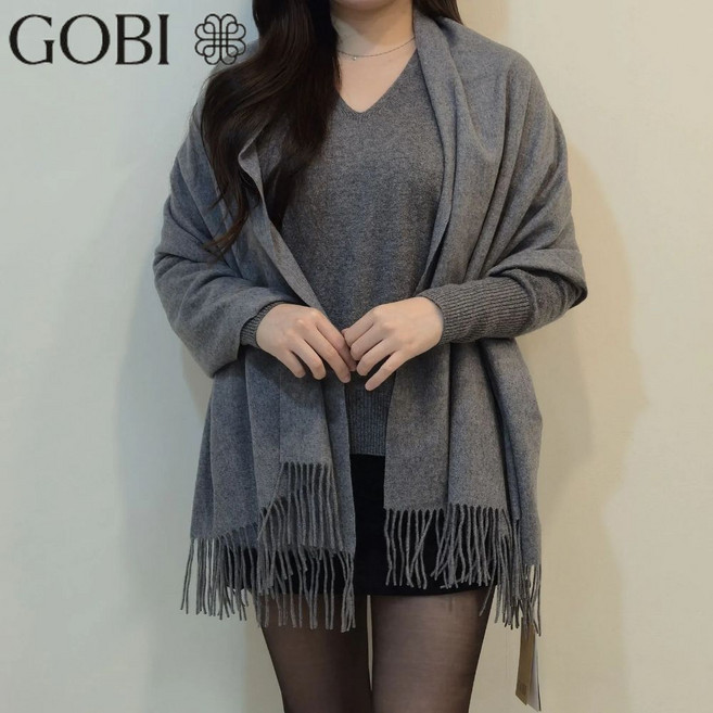 [GOBI] 고비 캐시미어 숄 머플러 몽골 캐시미어100% 170x68