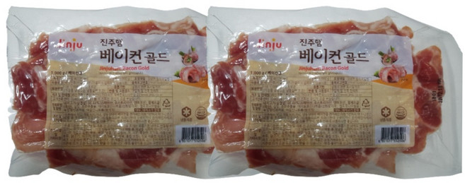 진주 파지 베이컨 1kgX2, 1kg