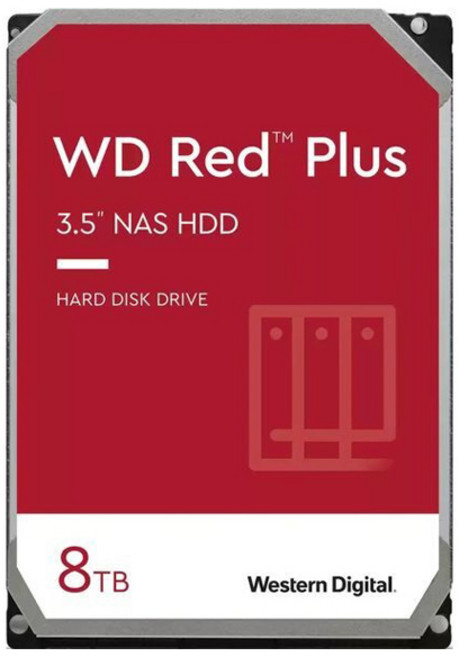 Western Digital 威騰 Red Plus 3.5 NAS硬碟, WD80EFPX, 8TB