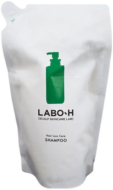 라보에이치 탈모증상완화 약산성 두피강화 비건 샴푸 리필팩, 600ml, 1개